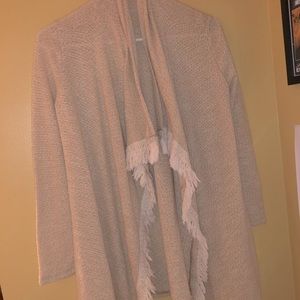 White and Creme Cardigan